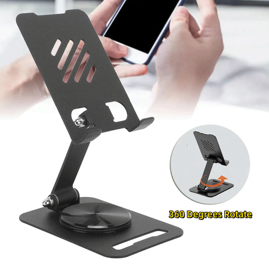 360° Rotating Metal Phone & Tablet Stand – The Viral Hands-Free Desk Essential 📱✨