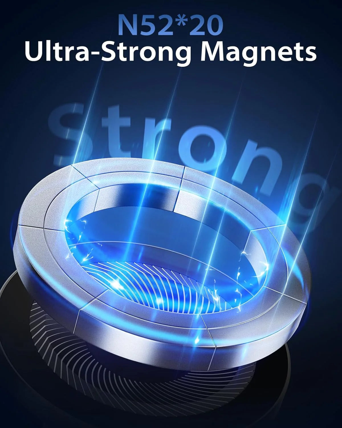 Strong Magnetic 360° Rotation Mag Safe Air Vent Car Mount Dashboard Phone Holder